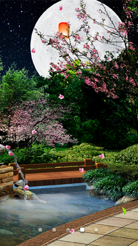 Android Hintergrundbilder Östlicher Garten  kostenlos auf den Desktop herunterladen. 