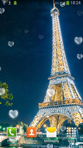 Kostenlos Live Wallpaper Eiffelturm: Paris für Android Smartphones und Tablets downloaden.