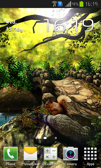 Download Landschaft Live Wallpaper Fantasywald 3D für Android kostenlos.