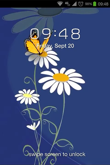 Download Pflanzen Live Wallpaper Blumen und Schmetterlinge für Android kostenlos.