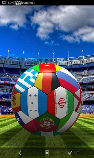 Download Live Wallpaper Fußball 3D für Android 5.1 kostenlos.