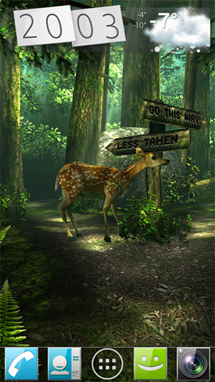 Download Landschaft Live Wallpaper Wald HD für Android kostenlos.