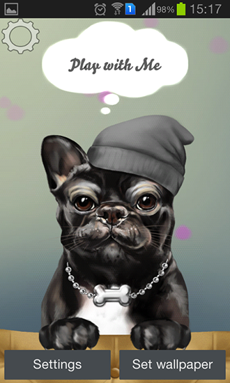 Kostenlos Live Wallpaper Französischer Bulldog für Android Smartphones und Tablets downloaden.