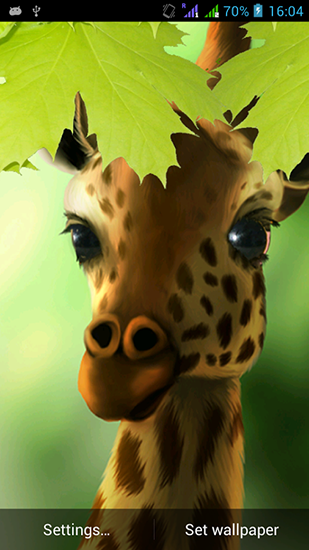 Download Vektor Live Wallpaper Giraffe HD für Android kostenlos.