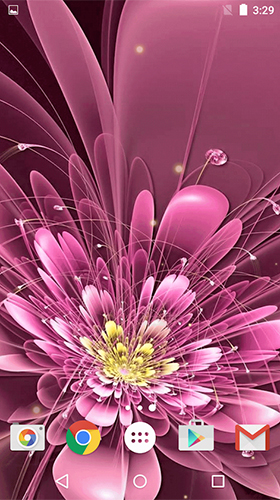 Android Hintergrundbilder Leuchtende Blumen  kostenlos auf den Desktop herunterladen. 