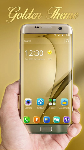 Android Hintergrundbilder Gold Thema für Samsung Galaxy S8 Plus  kostenlos auf den Desktop herunterladen. 