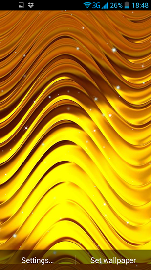 Download Abstrakt Live Wallpaper Gold für Android kostenlos.