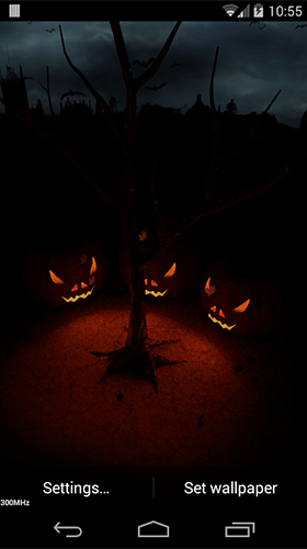 Android Hintergrundbilder Halloween Abend 3D  kostenlos auf den Desktop herunterladen. 
