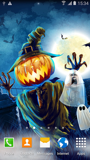 Kostenlos Live Wallpaper Halloween von Amax lwps für Android Smartphones und Tablets downloaden.