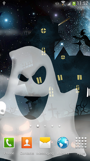 Download Live Wallpaper Halloween-Nacht für Android 4.4.2 kostenlos.