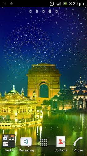 Download Landschaft Live Wallpaper Glückliches Diwali HD für Android kostenlos.