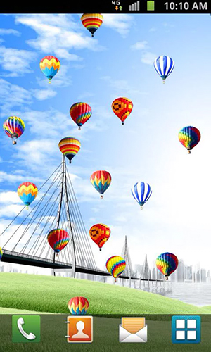 Kostenlos Live Wallpaper Heißluftballon für Android Smartphones und Tablets downloaden.