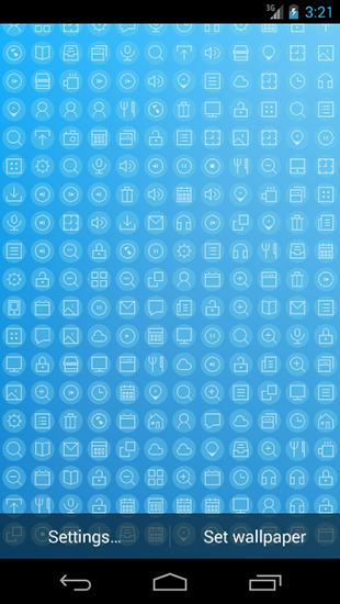 Download Vektor Live Wallpaper Iconography für Android kostenlos.