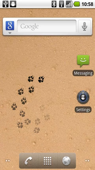 Android Hintergrundbilder Lebendige Abdrücke  kostenlos auf den Desktop herunterladen. 