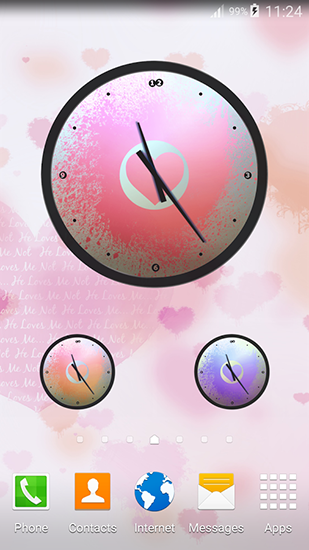Download Mit Uhr Live Wallpaper Liebe: Uhr für Android kostenlos.