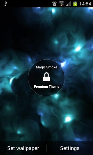 Download 3D Live Wallpaper Der magische Rauch 3D für Android kostenlos.