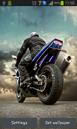 Download Auto Live Wallpaper Motorrad für Android kostenlos.