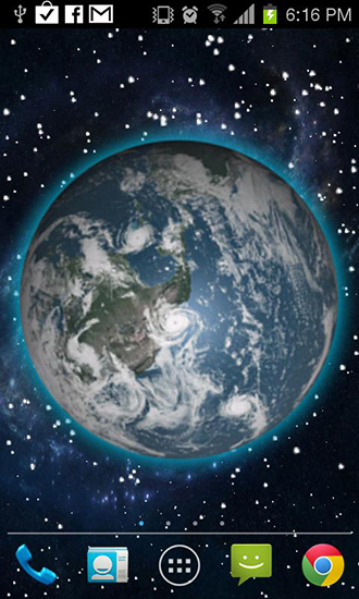 Download Weltraum Live Wallpaper Bewegende Erde für Android kostenlos.