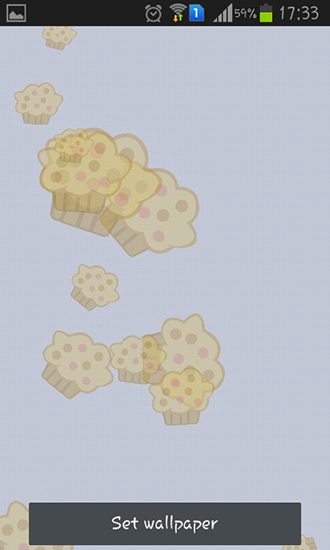 Download Essen Live Wallpaper Muffins für Android kostenlos.