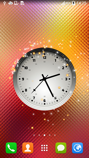 Download Mit Uhr Live Wallpaper Bunte Uhr für Android kostenlos.