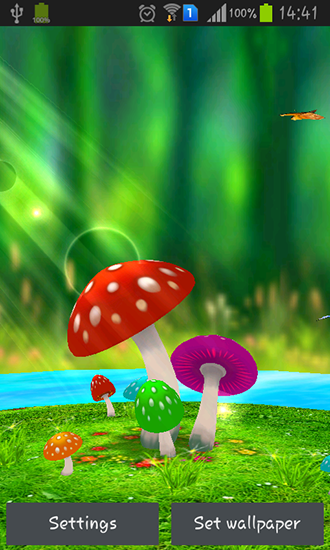 Download Pflanzen Live Wallpaper Pilze 3D für Android kostenlos.