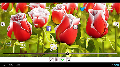 Download Mit Uhr Live Wallpaper Meine Blume 3D für Android kostenlos.