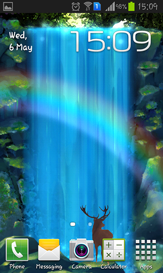 Download Tiere Live Wallpaper Mystischer Wasserfall für Android kostenlos.
