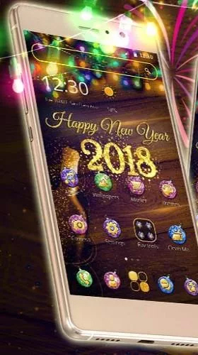Android Hintergrundbilder Neujahr 2018  kostenlos auf den Desktop herunterladen. 