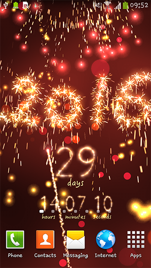 Download Live Wallpaper Neujahr: Countdown für Android 4.4.2 kostenlos.