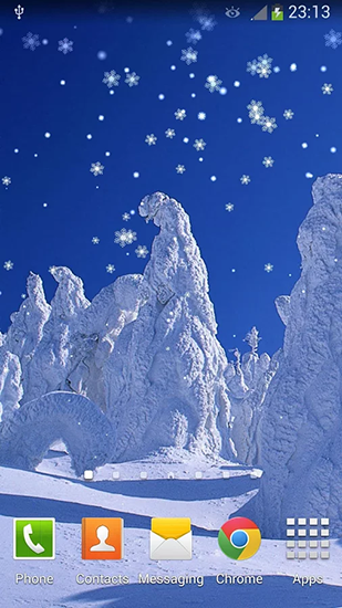 Download Feiertage Live Wallpaper Neujahr: Schnee für Android kostenlos.