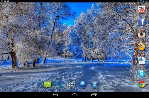 Download Landschaft Live Wallpaper Netter Winter für Android kostenlos.