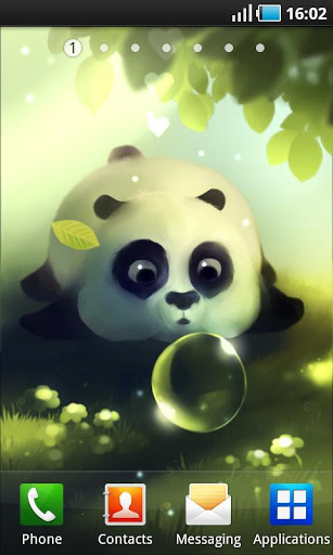 Download Live Wallpaper Süßer Panda für Android 2.2 kostenlos.