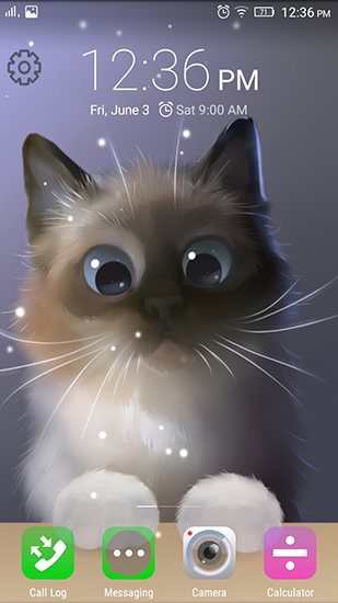 Download Vektor Live Wallpaper Peper die Katze für Android kostenlos.