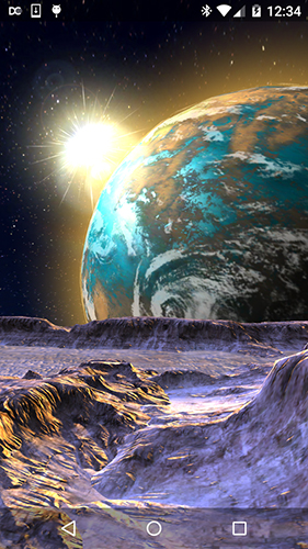 Download Weltraum Live Wallpaper Planet X 3D für Android kostenlos.