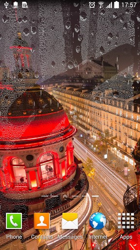 Download Live Wallpaper Paris bei Regen für Android-Handy kostenlos.