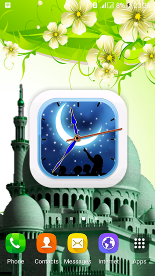 Kostenlos Live Wallpaper Ramadan: Uhr für Android Smartphones und Tablets downloaden.