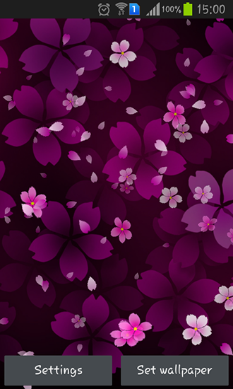Download Live Wallpaper Fallende Kirschblüten für Android 4.0.2 kostenlos.