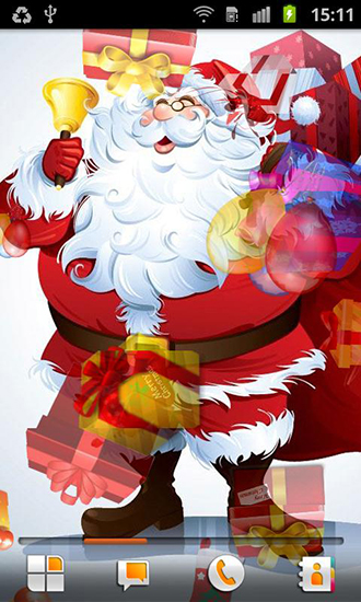 Download Feiertage Live Wallpaper Santa Claus für Android kostenlos.