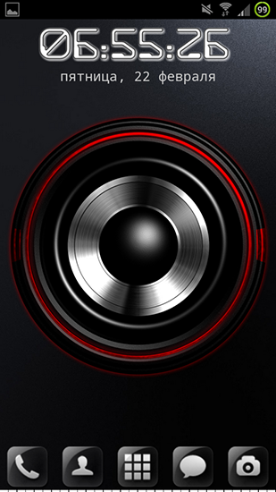 Download Musik Live Wallpaper Lautsprecher auf deinem Bildschirm für Android kostenlos.