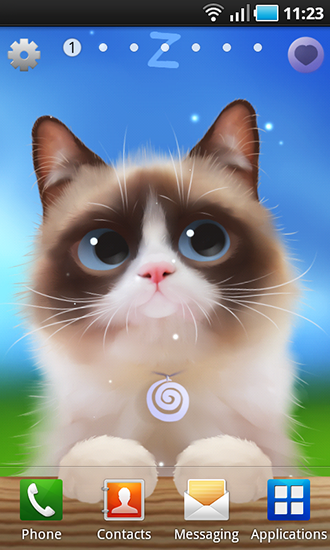 Download Tiere Live Wallpaper Shui Kätzchen für Android kostenlos.