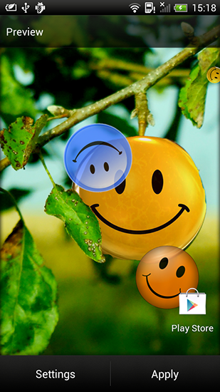 Kostenlos Live Wallpaper Lächeln für Android Smartphones und Tablets downloaden.