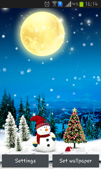 Download Feiertage Live Wallpaper Schneefall für Android kostenlos.
