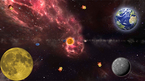 Android Hintergrundbilder Sonnensystem 3D  kostenlos auf den Desktop herunterladen. 