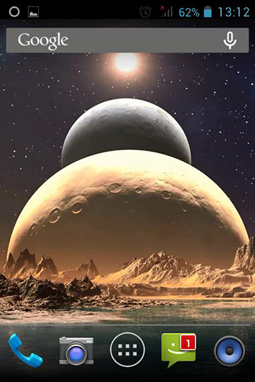 Download Weltraum Live Wallpaper Space Mars: Stern für Android kostenlos.