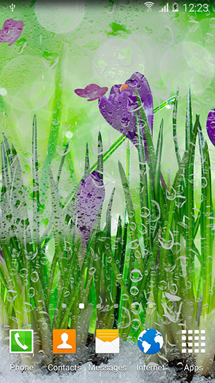 Download Live Wallpaper Frühlingsblumen für Android 2.3.7 kostenlos.