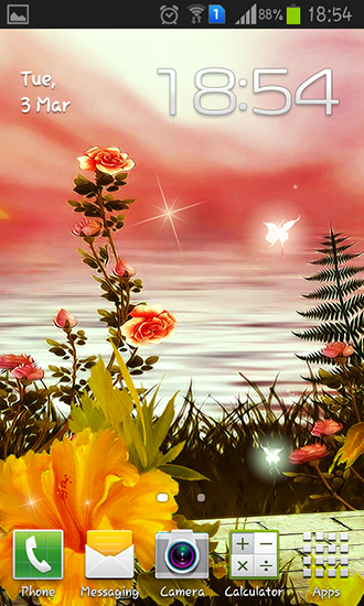 Download Live Wallpaper Frühlingsblumen: Magie für Android 5.0 kostenlos.