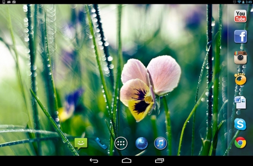 Download Interaktiv Live Wallpaper Frühlingsregen für Android kostenlos.