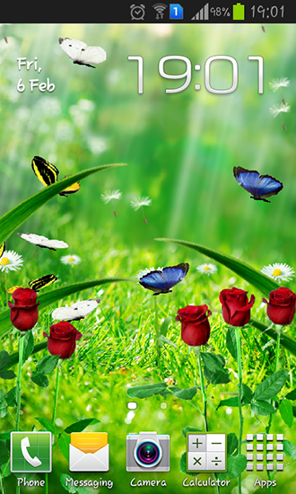 Download Blumen Live Wallpaper Sommergarten für Android kostenlos.
