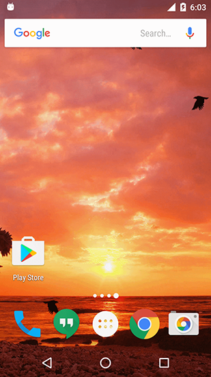 Kostenlos Live Wallpaper Sonnenuntergang für Android Smartphones und Tablets downloaden.