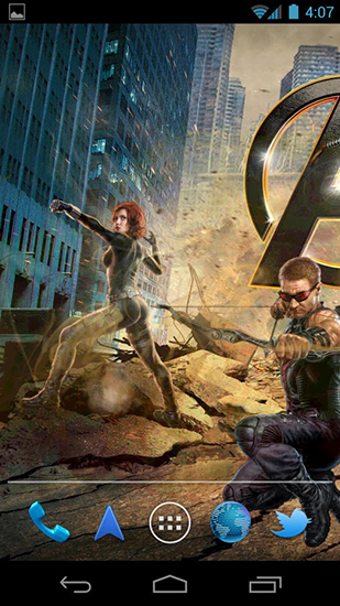 Kostenlos Live Wallpaper The Avengers für Android Smartphones und Tablets downloaden.